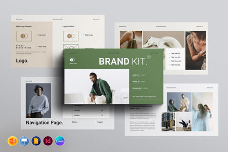 Brand Kit Presentation Template, 10209, Business — PoweredTemplate.com