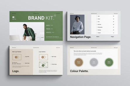 Brand Kit Presentation Template, Slide 2, 10209, Business — PoweredTemplate.com