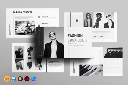 Fashion Lookbook Presentation Template, PowerPoint模板, 10210, 商业 — PoweredTemplate.com