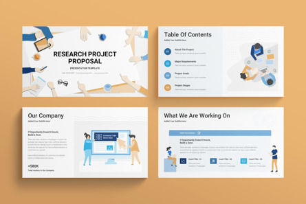Research Project Proposal Presentation Template, Diapositive 2, 10212, Business — PoweredTemplate.com