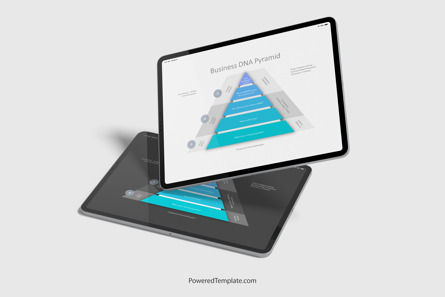 Business DNA Pyramid Diagram, 免费 Google幻灯片主题, 10216, 商业模式 — PoweredTemplate.com