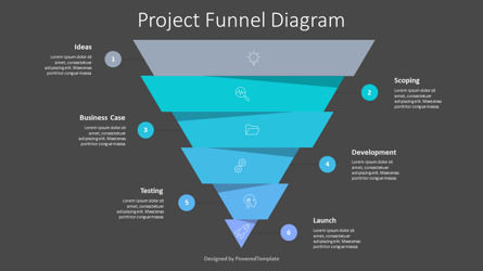 Project Funnel Diagram, Slide 3, 10217, Business Models — PoweredTemplate.com
