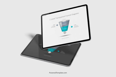 2 Level Semi Transparent Funnel Diagram, Gratis Tema de Google Slides, 10220, Modelos de negocios — PoweredTemplate.com