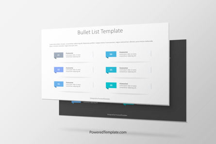 Bullet List Template, Gratis Google Presentaties-thema, 10227, Tekstvakken — PoweredTemplate.com