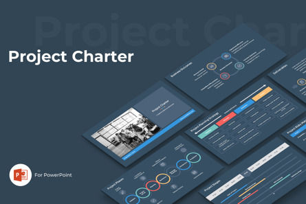 Project Charter PowerPoint Template, 10233, Negócios — PoweredTemplate.com