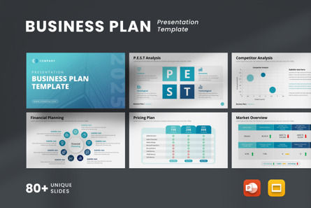 Business Plan Presentation Template, Templat PowerPoint, 10237, Bisnis — PoweredTemplate.com