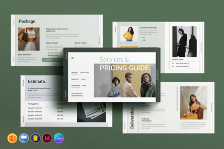Services and Pricing Guide Presentation Template, PowerPoint Template, 10244, Business — PoweredTemplate.com