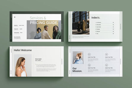 Services and Pricing Guide Presentation Template, スライド 2, 10244, ビジネス — PoweredTemplate.com