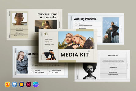 Media Kit Presentation Template, PowerPoint模板, 10247, 商业 — PoweredTemplate.com
