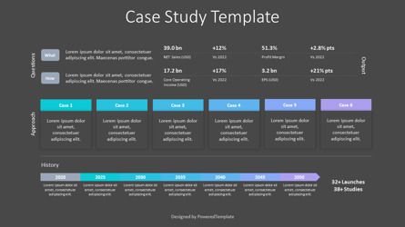 Case Study Presentation Slide, Slide 3, 10256, Business Models — PoweredTemplate.com