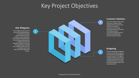 Key Project Objectives, Deslizar 3, 10257, Conceitos de Negócios — PoweredTemplate.com