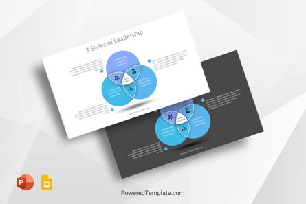 3 Styles of Leadership, Gratis Tema Google Slides, 10266, Model Bisnis — PoweredTemplate.com