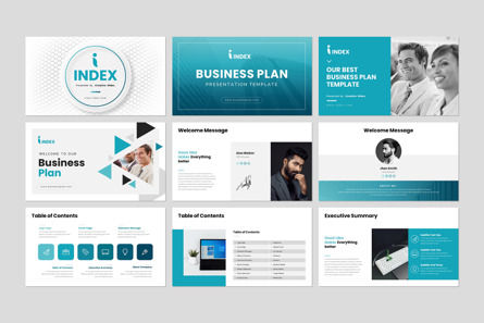 Business Plan Infographic PowerPoint Template, Slide 2, 10270, Bisnis — PoweredTemplate.com