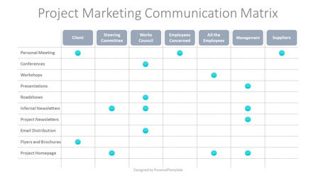 Project Marketing Communication Matrix, Slide 2, 10272, Animated — PoweredTemplate.com