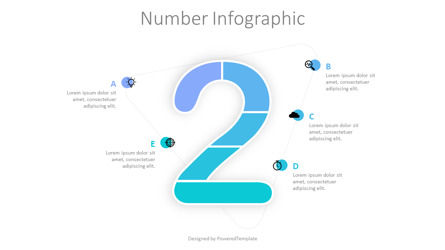 Segmented 2 Number Infographics, Diapositiva 2, 10275, Infografías — PoweredTemplate.com