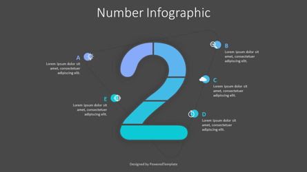 Segmented 2 Number Infographics, Diapositiva 3, 10275, Infografías — PoweredTemplate.com