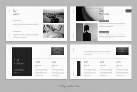 Minimalist Photography Presentation Template, Dia 3, 10277, Bedrijf — PoweredTemplate.com