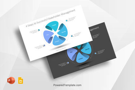 4 Steps to Successful Stakeholder Management, 무료 Google 슬라이드 테마, 10280, 비즈니스 모델 — PoweredTemplate.com