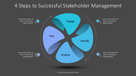 4 Steps to Successful Stakeholder Management, Diapositiva 3, 10280, Modelos de negocios — PoweredTemplate.com