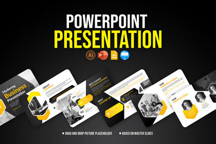 Creative and Modern Business Presentation Slides Template, PowerPoint Template, 10295, Business — PoweredTemplate.com