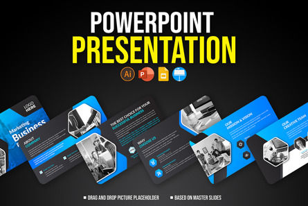Creative and Modern Business Presentation Slides Template, Templat PowerPoint, 10297, Bisnis — PoweredTemplate.com