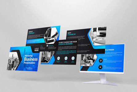Creative and Modern Business Presentation Slides Template, Dia 2, 10297, Bedrijf — PoweredTemplate.com