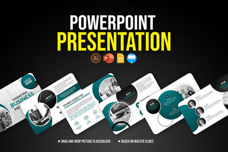Creative and Modern Business Presentation Slides Template, PowerPoint Template, 10298, Business — PoweredTemplate.com