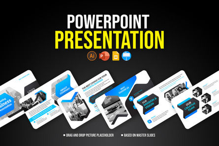 Creative and Modern Business Presentation Slides Template, 파워 포인트 템플릿, 10300, 비즈니스 — PoweredTemplate.com