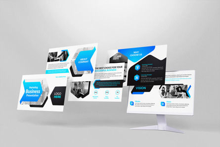 Creative and Modern Business Presentation Slides Template, Dia 2, 10300, Bedrijf — PoweredTemplate.com