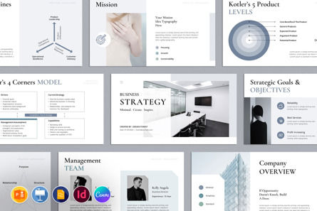 Business Strategy Presentation Template, PowerPoint Template, 10301, Business — PoweredTemplate.com