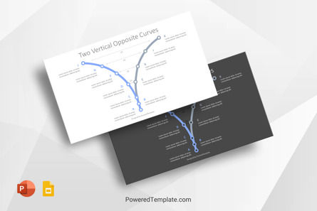 2 Vertical Opposite Curves, 無料 Googleスライドのテーマ, 10306, プロセス図 — PoweredTemplate.com