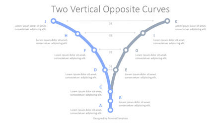 2 Vertical Opposite Curves, Deslizar 2, 10306, Diagramas de Processo — PoweredTemplate.com