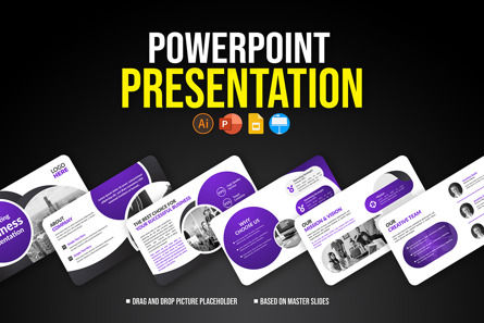 Creative and Modern Business Presentation Slides Template, PowerPoint模板, 10310, 商业 — PoweredTemplate.com