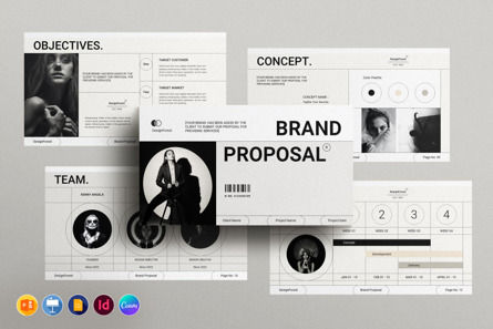 Brand Proposal Presentation Template, Plantilla de PowerPoint, 10311, Negocios — PoweredTemplate.com