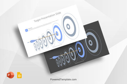 Target Presentation Slide, Gratis Google Presentaties-thema, 10312, Business Concepten — PoweredTemplate.com