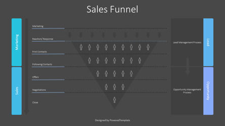 6-Step Sales Funnel Diagram, スライド 3, 10315, ビジネスモデル — PoweredTemplate.com