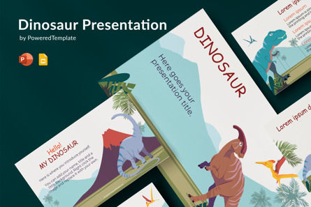 All About the Dinosaurs, 10317, Animals and Pets — PoweredTemplate.com
