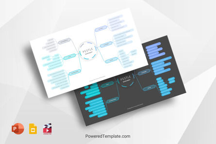 PESTLE Analysis Mind Map Template, 10318, Animated — PoweredTemplate.com