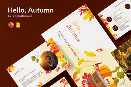 Hello Autumn, 10323, Holiday/Special Occasion — PoweredTemplate.com