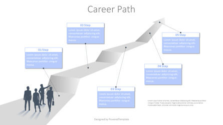 Career Path, Dia 2, 10327, Business Concepten — PoweredTemplate.com
