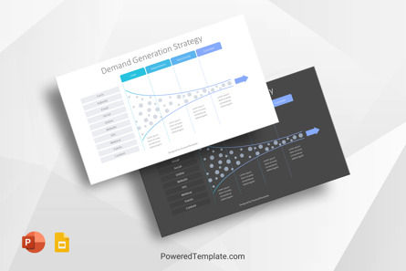 Demand Generation Strategy Funnel Diagram, 無料 Googleスライドのテーマ, 10330, ビジネスモデル — PoweredTemplate.com