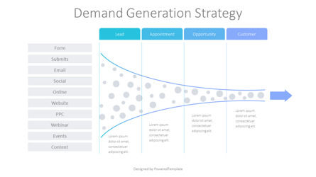 Demand Generation Strategy Funnel Diagram, Slide 2, 10330, Modelli di lavoro — PoweredTemplate.com