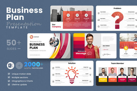 Business Plan PowerPoint Presentation Template, Modelo do PowerPoint, 10335, Negócios — PoweredTemplate.com