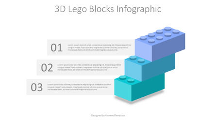 3D Lego Blocks Infographic, Slide 2, 10342, 3D — PoweredTemplate.com