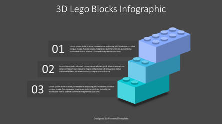3D Lego Blocks Infographic, Slide 3, 10342, 3D — PoweredTemplate.com