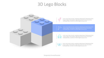 3D Lego Blocks, Slide 2, 10343, 3D — PoweredTemplate.com