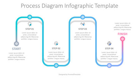 Process Diagram Infographic Template, Slide 2, 10345, Process Diagrams — PoweredTemplate.com