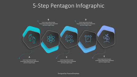 5-Step Pentagon Concept Slide Template, Slide 3, 10347, Animated — PoweredTemplate.com