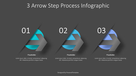 3 Arrow Step Process Infographic, Slide 3, 10350, Infographics — PoweredTemplate.com