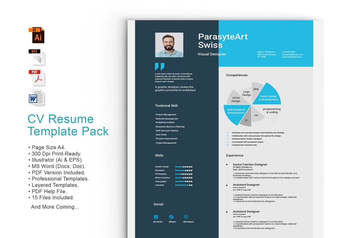 infographic resume pack